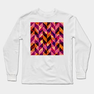 Floral Herringbone Long Sleeve T-Shirt